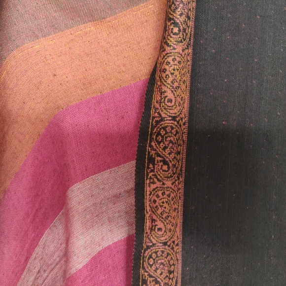 Woolen Big Double Layer Stole - Picture 2 of 4